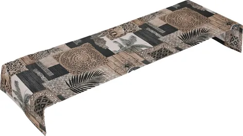Go-De Tischläufer "Lara", braun (40cm x 140cm) - Eleganter Tischläufer für den Innen- und Außenbereich, gefertigt aus 50% Baumwolle und 50% Polyester. Pflegeleicht bei 30°C, ideal für eine stilvolle Tischdekoration.