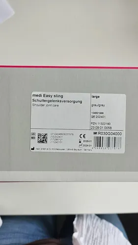 medi Easy sling Schultergelenk -Orthese grau 190cm Gr.L