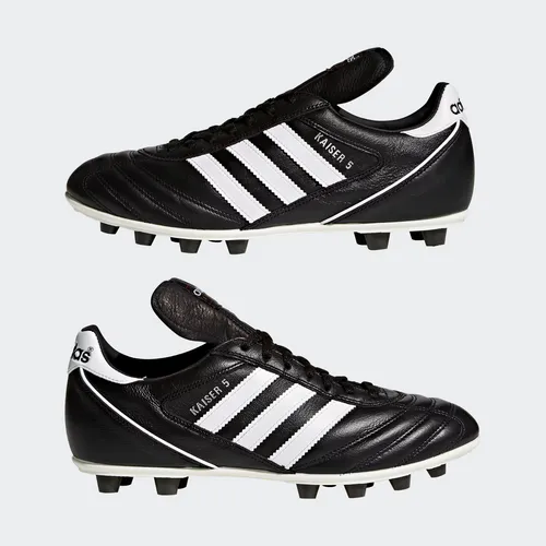 ADIDAS Herren Fussball-Rasenschuhe Kaiser 5 Liga - Fußballschuhe aus weichem Full-Grain-Leder, ideal für festen Boden, mit stoßdämpfender EVA-Einlegesohle für optimalen Komfort und Kontrolle.