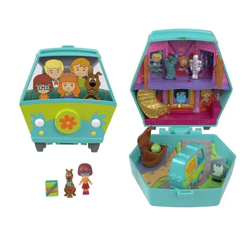 Mattel POLLY POCKET Scooby-Doo Schatulle (JKC85) - Entdecke die spannende Welt von Scooby-Doo mit dieser handlichen Schatulle. Perfekt für kreative Spielstunden und ideal für unterwegs. Ein Must-Have für Polly Pocket Fans!