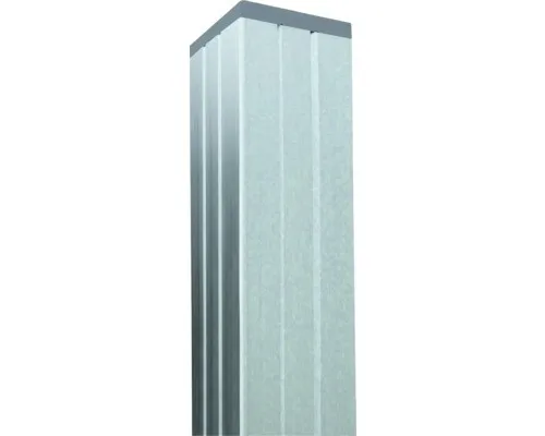 T&J Aluminium Torpfosten verstärkt Silber - Gartenzäune mit zusätzlicher Stabilität für Tore der Serie Gotland von T&J. Inkl. Alu U-Profil Pfosten, ideal zum Einbetonieren. Robuste Qualität in Silber.