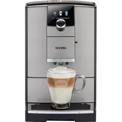 Nivona CafeRomatica 795 NICR 795 - Kaffee-Vollautomat in titan chrom, Cappuccino und Latte Macchiato auf Knopfdruck mit Aroma-Technologie