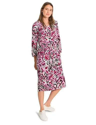 CECIL Tunika Kleid mit Print - Freizeitkleid für Damen, leicht tailliert mit V-Ausschnitt und 3/4-Ärmeln, ideal für lässige Anlässe und angenehm zu tragen.