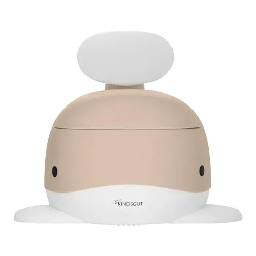 Kindsgut Kinder-Töpfchen - Wal-Design für sanftes Toiletten-Training - Töpfchen in kinderfreundlichem Wal-Design, ergonomisch geformt für angenehmen Sitz, rutschfest und leicht zu reinigen, ideal für den Einstieg ins Toiletten-Training.