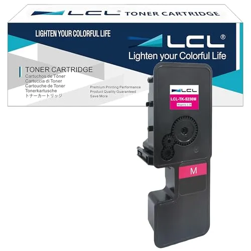 LCL TK-5230 TK5230 Magenta Tonerkartusche kompatibel für Kyocera TK-5230 TK-5230M TK5230M kompatibel für Kyocera Ecosys P5021 P5021cdn P5021cdw M5521 M5521cdn M5521cdw Toner Drucker (1er-Pack)