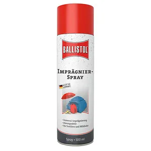 BALLISTOL Textilimprägnierer 0,5 l - Hochwirksame Imprägnierung für Textilien, schützt vor Nässe und Schmutz – ideal für Camping und Outdoor-Aktivitäten.