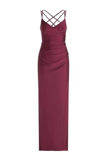 Vera Mont Damen Abendkleid figurbetont 32, Sweet Berry - Elegantes, figurbetontes Maxi-Kleid mit V-Ausschnitt. Ideal für festliche Anlässe, betont die Silhouette und bietet hohen Tragekomfort.