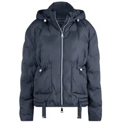 Steppjacke White Label blau, Größe 46 - Moderne Steppjacke von WHITE LABEL in Blau. Ideal für kalte Tage, mit abnehmbarer Kapuze und praktischen Taschen. Maschinenwaschbar und vielseitig kombinierbar für jeden Anlass.