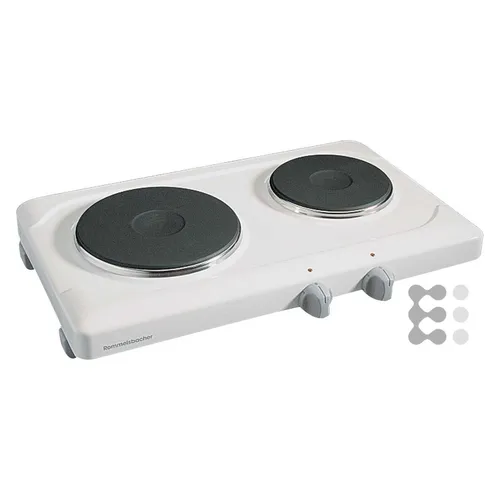 Doppelkochplatte THS 2590 weiß - Kochfelder: 2-Zonen Elektro Doppelkochplatte mit 2.500 Watt Leistung, ideal für schnelles und effizientes Kochen.