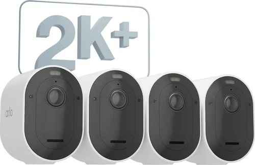 Arlo Pro 5 Überwachungskamera Außen WLAN - 2K+ HDR Video, Kabellos, 160° Blickwinkel - Überwachungskamera mit 2K+ HDR Video und verbesserter Farbnachtsicht. 100% kabellos für einfache Installation und Smart Home-Integration.