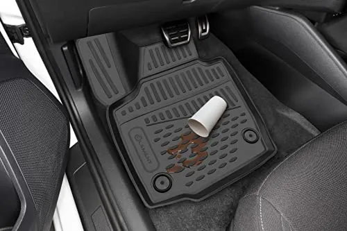 LEMENT Auto-Fußmatten für MERCEDES-BENZ Sprinter Classic 2013-> - Maßgeschneiderte Fußmatten für optimalen Schutz im Fahrzeuginnenraum. Hergestellt aus robustem TPE-Material, pflegeleicht und rutschfest für sichere Fahrten. Komplettset für Vorder- und Rücksitze, ideal für jedes Wetter.