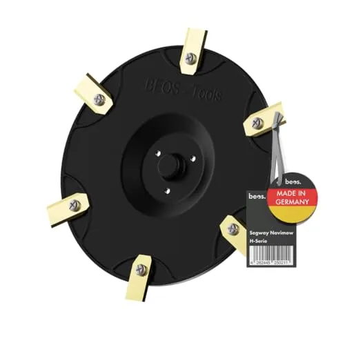 BEOS 6er Messerscheibe kompatibel mit Segway Navimow H-Serie H500E, H800E, H1500E, H3000E-VF [Made in Germany] - Premium Mähteller aus glasfaserverstärktem Kunststoff für 6 Klingen