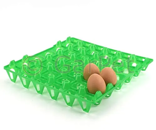GarPet Eierkorb 10 - Stabile Mehrweg Eierverpackung - Eierkörbe für 30 Hühnereier, stapelbar und hygienisch. Robust und langlebig aus Kunststoff, ideal für den sicheren Transport und die Lagerung von Eiern.