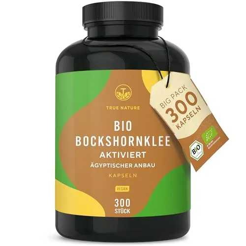Bio Bockshornklee Kapseln – 300 Stück – Vegan & Hochdosiert - Ergänzungsmittel mit 300 Kapseln für 2,5 Monate. Hochdosiert und rein pflanzlich, ideal für die stillende Phase. Mit geprüfter Qualität aus Ägypten, 100% vegan und ohne Zusätze!