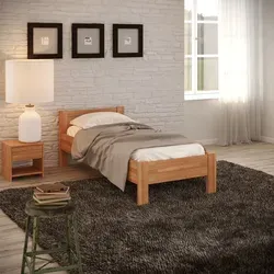 Krok Wood Massivholzbett SiSi - Komfort für Senioren - Seniorenbett aus Buchen-Massivholz in Komforthöhe, ideal für einen sicheren und bequemen Schlaf.