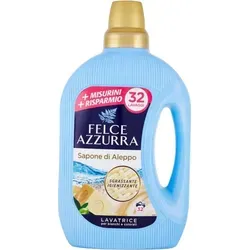 Felce Azzurra Lavatrice Sapone di Aleppo 32 Waschmittel 1,59l - Entdecken Sie das Felce Azzurra Lavatrice Sapone di Aleppo 32 Waschmittel in der praktischen 1,59l Flasche. Dieses hochwertige Waschmittel kombiniert traditionelle Seifenhandwerkskunst mit moderner Reinigungstechnologie für strahlend saubere Wäsche.