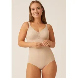 Naturana Body Solutions mit Spitzeneinsatz - Femininer Body in light beige mit verstellbaren Trägern und Spitzeneinsatz, ideal für einen komfortablen Sitz und elegante Optik. Perfekt für jeden Anlass.