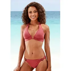 s.Oliver Triangel-Bikini-Top Rome, rostrot mit breitem Bündchen - Neckholder-Bikini mit herausnehmbaren Softcups, ideal für einen bequemen Sitz und modischen Look am Strand oder Pool.