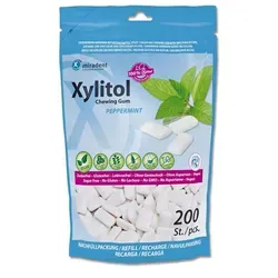 Miradent Xylitol Zahnpflegekaugummi Pfefferminz Refill