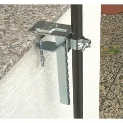 Profiline Balkonklammer für Sonnenschirme - 450650 - Praktische Balkonklammer von Profiline für sicheren Halt von Sonnenschirmen. Aus wetterfestem Stahlblech, einfach zu montieren und passend für Schirmrohre mit 20-31 mm Durchmesser. Ideal für sonnige Tage auf dem Balkon!