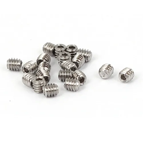 M2x2mm Cup Point Hex Socket Grub Set Screws 20pcs for Gear