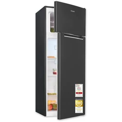 Exquisit Kühl-Gefrierkombination KGC5270-45-040D - Kühlschrank mit 206 Litern, 4-Sterne-Gefrierfach und LED-Beleuchtung – ideal für kleine Haushalte, energieeffizient und leise im Betrieb.