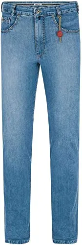 Joker Jeans Nuevo 2420/0765 Used Bleached (W36/L32) - Bequeme Comfort Fit Jeans mit normaler Leibhöhe und hochwertigem Japan-Pimadenim. Robuste Verarbeitung mit dicken Nähfäden, ideal für den Alltag und pflegeleicht.