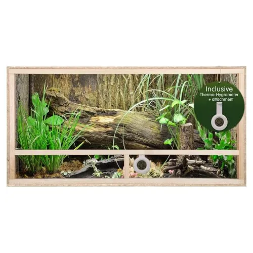 Repiterra® Terrarium Seitenbelüftung für Holzterrarium 120x50x50 - Hochwertiges OSB Holz Terrarium mit optimaler Seitenbelüftung für ein gesundes Klima, ideal für Reptilien und andere Terrarientiere.
