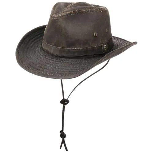 Stetson Diaz Outdoorhut Herren - Biegsamer Cowboyhut mit UV-Schutz 40+ - Cowboyhut aus Baumwollmix mit UV-Schutz 40+, ideal für Sommer und Winter. Flexibel formbarer Rand für individuellen Stil und bequemen Tragekomfort.