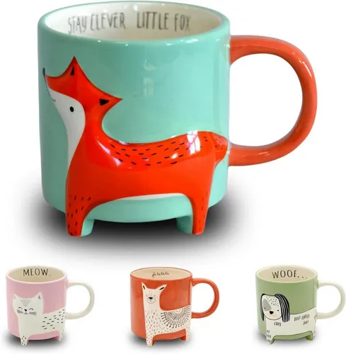 Winkee Kochlöffelhalter Winkee Cute Animal Fuchs Kaffeebecher 16595 4260348478756