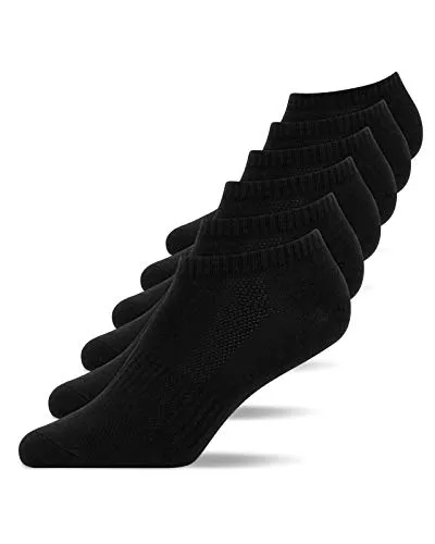 Snocks Sneaker Socken 6 Paar aus Bio-Baumwolle - Komfortable Knöchelsocken für Sport & Alltag - Damen-Socken aus 75% Bio-Baumwolle, atmungsaktiv und perfekt sitzend. Ideal für jeden Tag und sportliche Aktivitäten, GOTS-zertifiziert für höchste Umweltstandards.