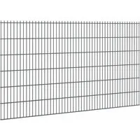 Doppelstabmattenzaun Stärke 8/6/8 Anthrazit 123 x 251 cm