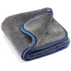 SAUGAUF Premium Mikrofasertuch, extra saugstark & ultra weich Reinigungstücher (80% Polyester / 20% Polyamide, 40x40 cm, 2er Set, 2-tlg., MEGA stark beim Trocknen, Entstauben, Auftragen von Wachs, Politur, zum kratzfreien Trocknen & Auto polieren)