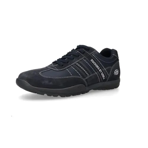 Dockers by Gerli 54HT001 Navy EU 45 – Sportlicher Sneaker - Sneaker für Herren, kombiniert Komfort und trendiges Design. Flexibles Obermaterial aus Kunstleder und Textil sorgt für hohen Tragekomfort.