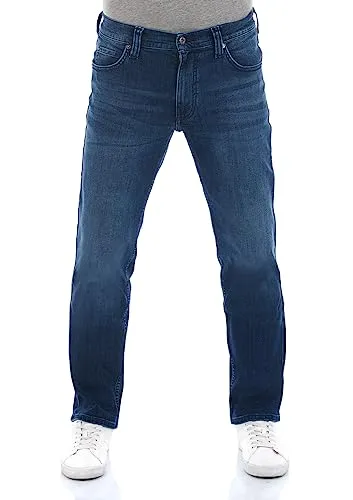 MUSTANG Herren Stretch Jeans Tramper Straight Fit Schwarz w42, Länge:32L - Bequeme Herrenjeans im Straight Fit mit verstärkten Nähten und praktischen Taschen. Hochwertige Baumwoll-Mischung für Komfort und Bewegungsfreiheit. Ideal für jeden Anlass und in verschiedenen Größen erhältlich.