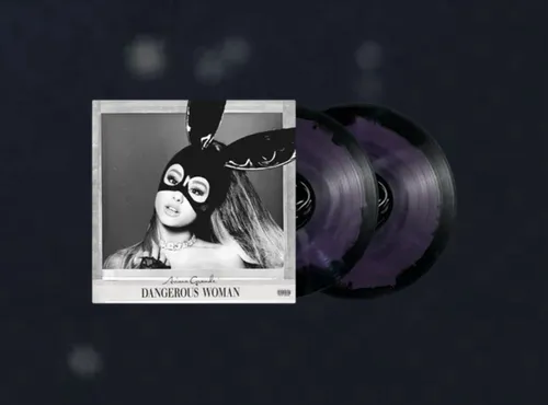 Ariana Grande Dangerous Woman 2LP Purple Black Swirl Vinyl Official | PREORDER ?