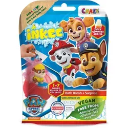 INKEE Surprise Paw Patrol Badebombe 80g mit Überraschung - Die INKEE Paw Patrol Badebombe sorgt für sprudelnden Badespaß und verströmt einen süßen Duft. Mit einer von 7 Paw Patrol Figuren als Überraschung ist sie das perfekte Geschenk für kleine Fans. TÜV-geprüfte Qualität für sicheres Planschen!