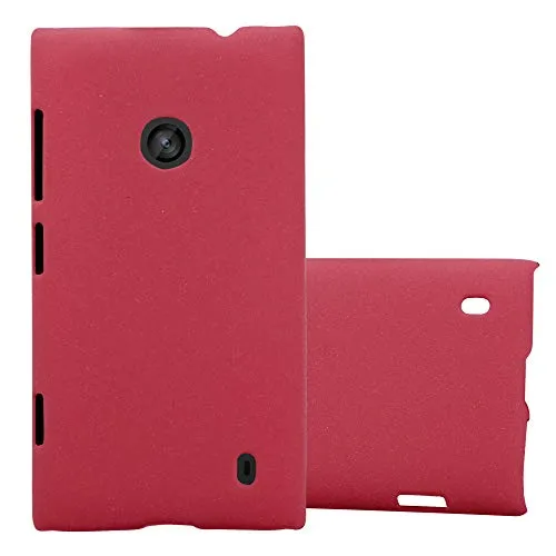 Cadorabo Hülle kompatibel mit Nokia Lumia 520/521 Schutzhülle TPU Silikon Case Frost Design Anti Rutsch Slim Kratzfest Stabiles Hardcase mit Rundumschutz Case Hülle für Nokia Lumia 520/521 in Rot