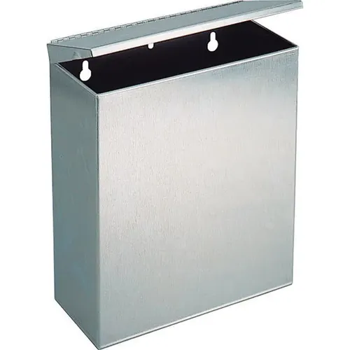 Wandmülleimer Simex Hygienic 5 L aus Edelstahl - Wandmontierbarer Mülleimer aus satinierter Edelstahl, ideal für hygienische Anwendungen im Innenbereich mit 5 Litern Kapazität.