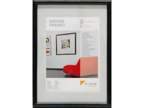 Kunststoff Bilderrahmen Design Frames schwarz, 60 x 80 cm - Bilderrahmen in elegantem Schwarz, 60 x 80 cm, ideal zum stilvollen Präsentieren Ihrer Lieblingsbilder.