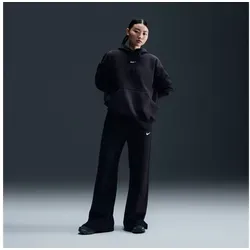 Nike Phoenix Hoodie Damen - Oversized in Black-Sail, Größe XL - Kleidung - Flauschig wärmender Hoodie mit Kordelzug-Kapuze und Kängurutasche, perfekt für lässige Looks und gemütliche Tage.