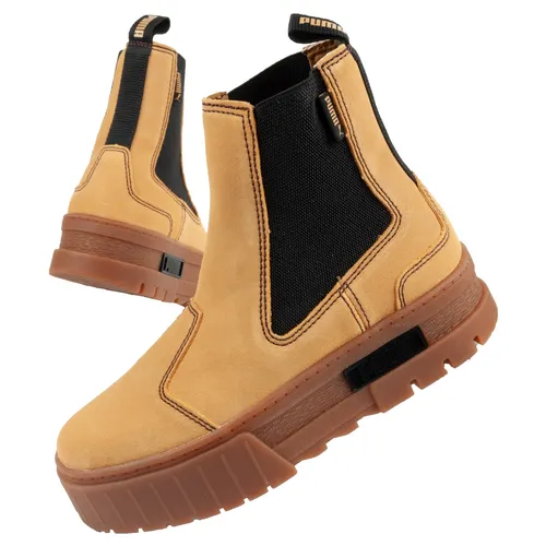 Puma Mayze Chelsea Wildleder Damen Stiefeletten [382829 04] - Damen Sneaker-Stiefeletten aus hochwertigem Wildleder, ideal für lässige Outfits und bequemes Tragen, Farbe: Braun.
