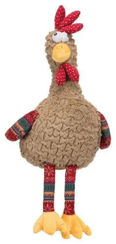 TRIXIE Tierkuscheltier Hahn Plüschspielzeug für Hunde - diverse - 60 cm, Plüsch, Polyester