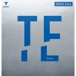 Victas Belag Triple Extra rot 2,0 - Der TRIPLE Extra bietet Offensivspielern hervorragende Rotation und Power. Mit seinem griffigen Obergummi und dem harten 55°-Offensivschwamm ist er ideal für präzise Angriffe. Perfekt für ambitionierte Spieler!
