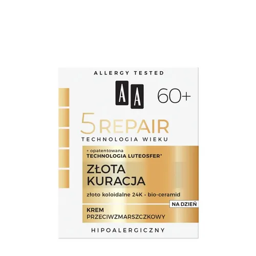 Tagescreme gegen Falten, verjüngend, leicht, AA 5Repair 60+ 50ml