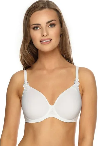 VIANIA! Bügel-BH 211400 Betty – Komfortabler Halt in Weiß, Größe 95, Cup D - Funktionsunterwäsche mit gemoldeten Spacercups für optimale Passform und Druckverteilung – ideal für große Größen.