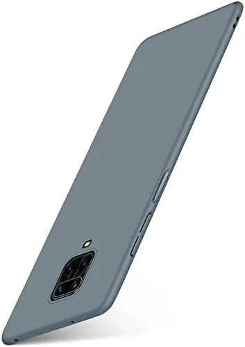 moex für Redmi Note 9 Pro Hülle Ultra Dünn, Schutzhülle mit erhöhtem Kameraschutz, Slim Cover Hardcase Backcover, Dünnste Handyhülle Minimalistisch Alpha Case, Matt Taupe