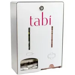 tabi Tampon- und Bindenspender 7168 - Medizinischer Bedarf – Hygienischer Spender für Tampons und Binden mit langlebiger Edelstahloberfläche, ideal für stark frequentierte Sanitäranlagen.