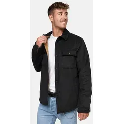 Indicode Herren Henderson Langarmhemd gefüttert | Übergangsjacke Black, XXL - Hochwertiges, weiches Material sorgt für angenehmen Tragekomfort. Die durchgehende Knopfleiste und der klassische Hemdkragen verleihen eine stilvolle Optik. Ideal für den Alltag mit praktischen Brusttaschen.