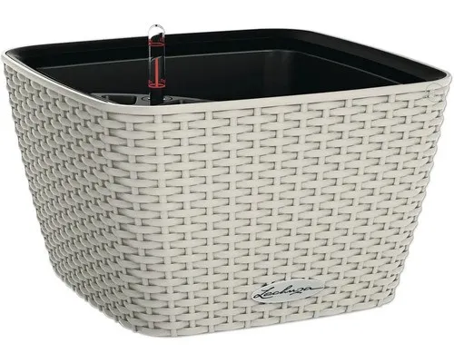 Lechuza BACINO Cottage 30 sandbraun - Garten-Zubehör mit intelligentem Erdbewässerungssystem und 2 Liter Wasserspeicher, ideal für gesunde Pflanzen in Innen- und Außenbereichen.